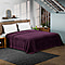 Big Size Flannel Solid Blanket (King Size 230x220 cm) - Purple