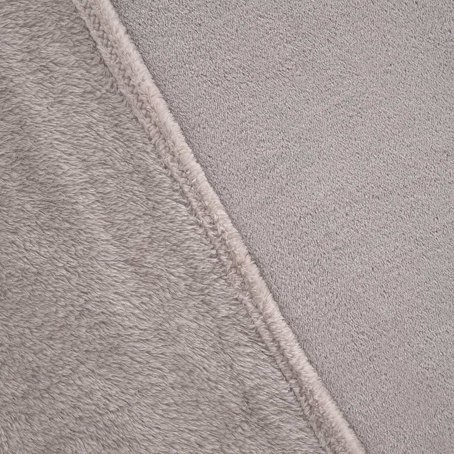 Big Size Stock Flannel Solid Blanket  - Grey