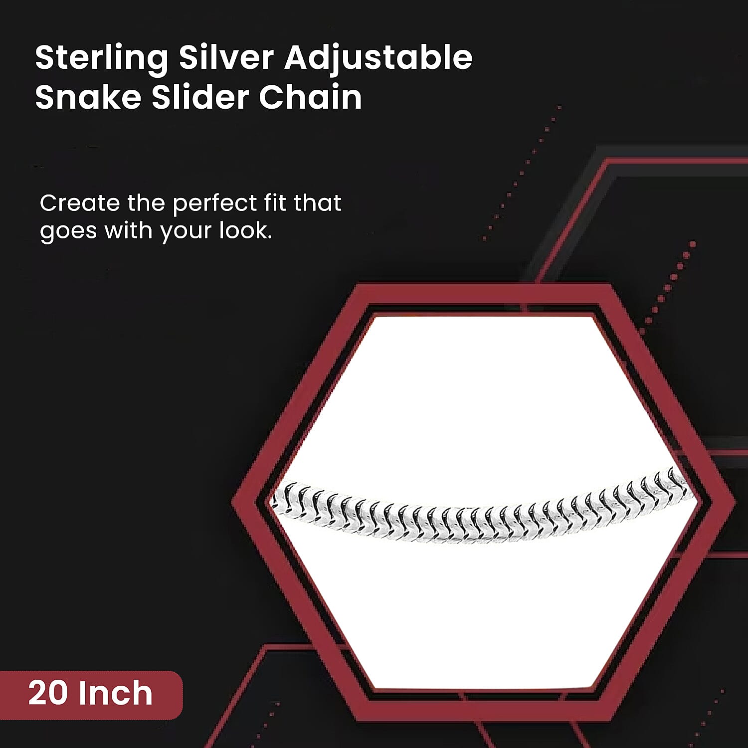 Sterling Silver Chain (Size - 20)