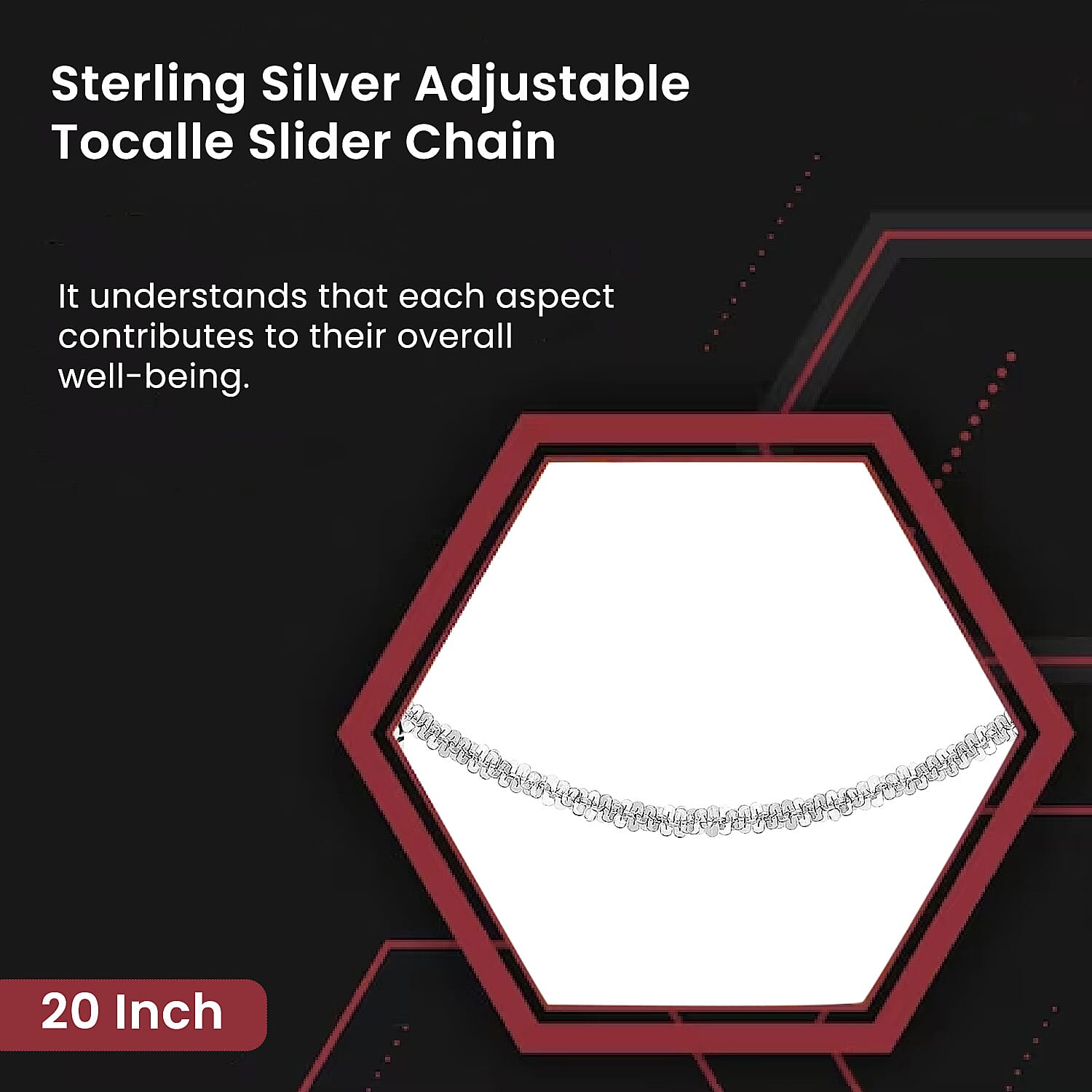 Sterling Silver Chain (Size - 20)