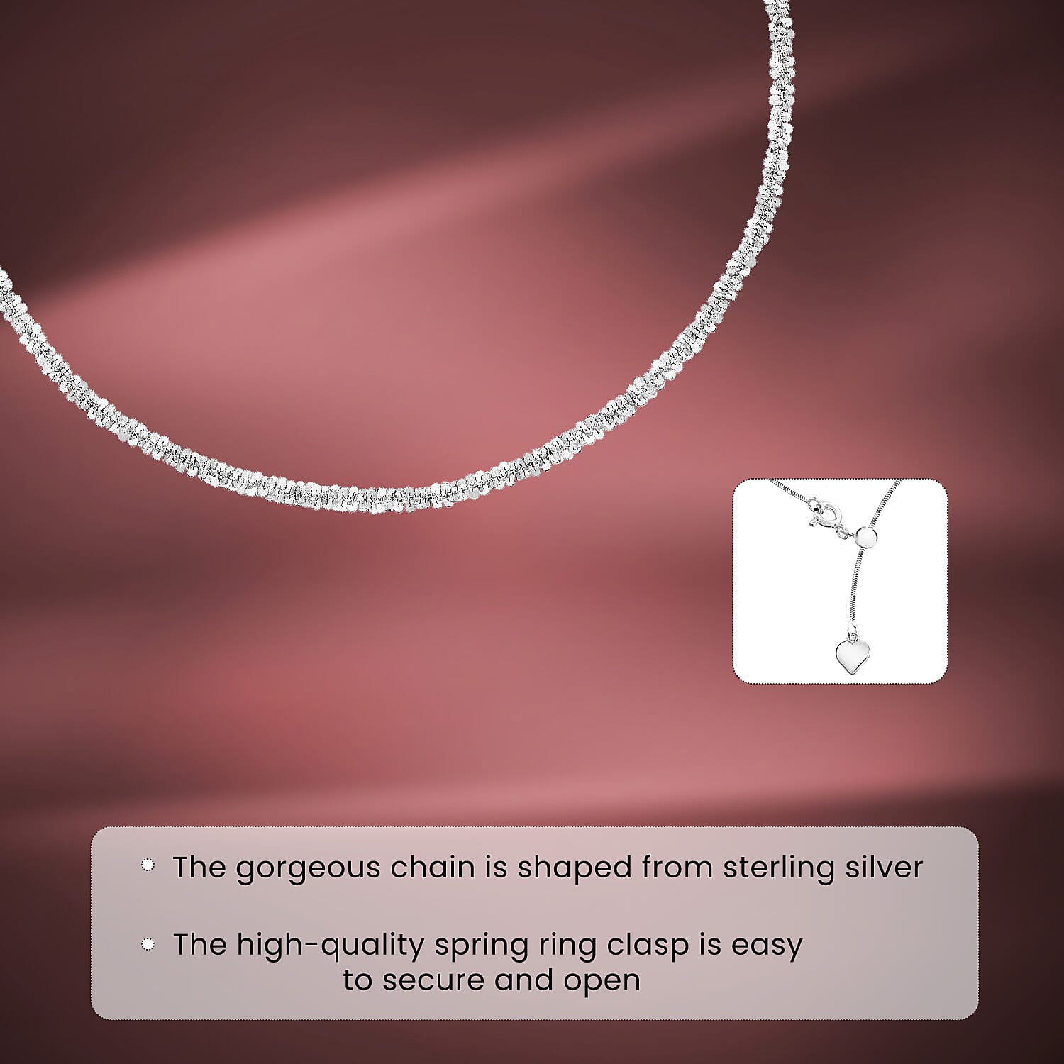 Sterling Silver Chain (Size - 20)