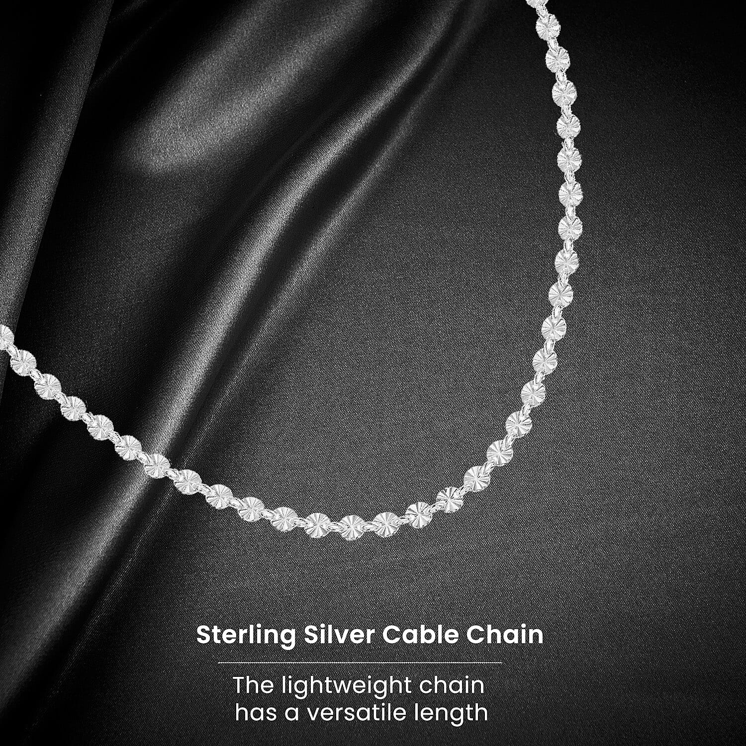 Sterling Silver Chain (Size - 17),  Silver Wt. 7 Gms