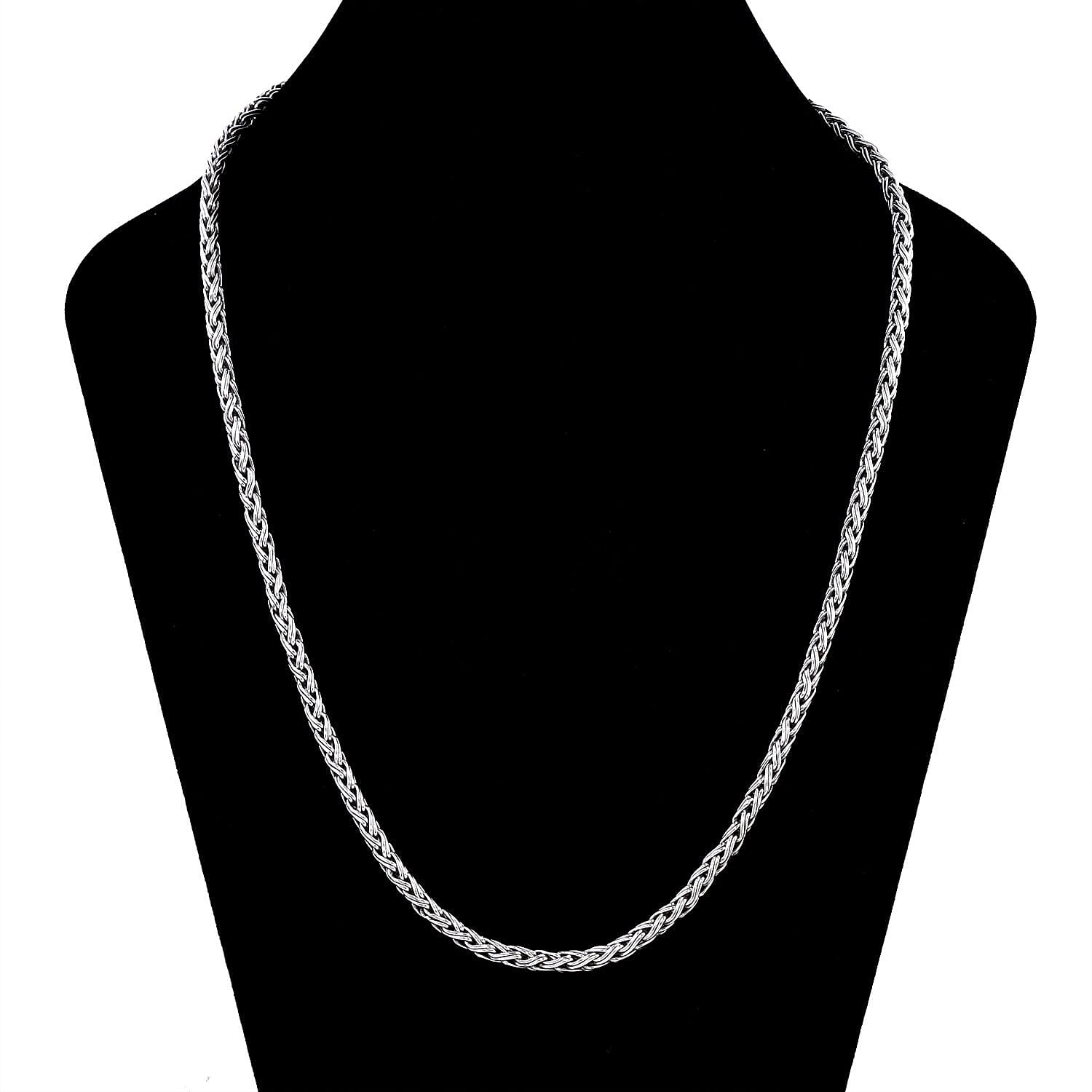 Royal Bali Collection Sterling Silver Tulang Naga Necklace (Size - 24), Silver Wt. 51.95 Gms