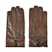 Luxurious 100% Leather & Faux Fur Lining Gloves - Red