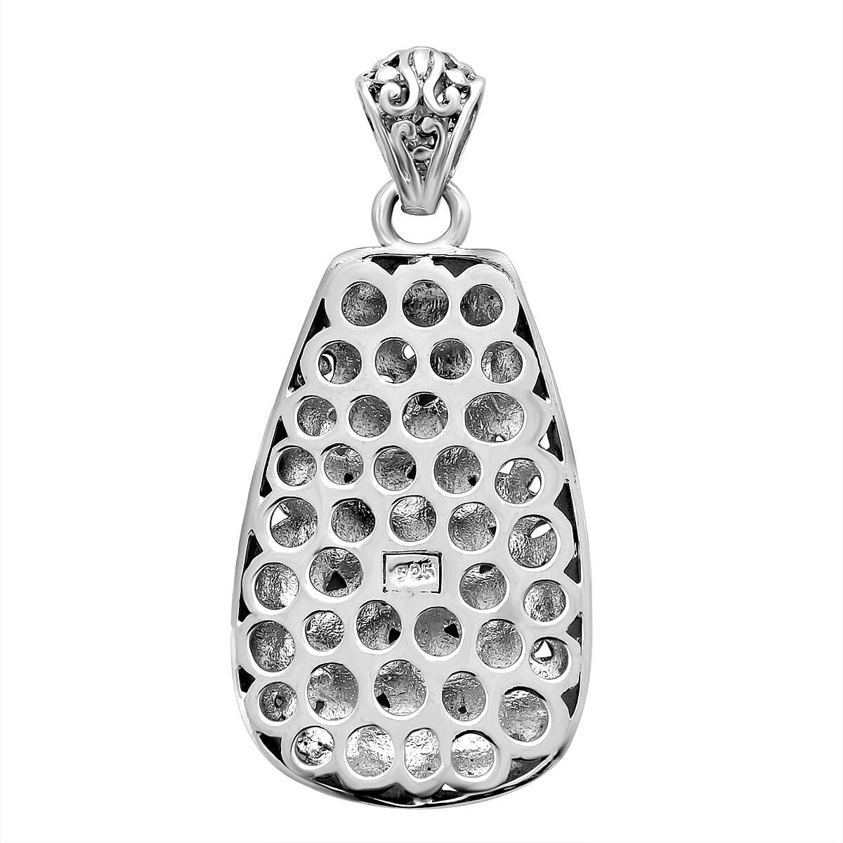 Royal Bali Collection- Indonesian History Handmade Sterling Silver Pendant, Silver Wt. 9.00 Gms