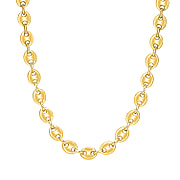 La Bella- Italian Fine Jewellery - Sterling Silver Mariner Necklace (Size - 20), Silver Wt. 20.8 Gms
