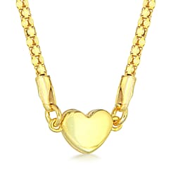 Sterling Silver Rose Gold Tone Magnetic Heart Popcorn Chain Necklace 17 Inch