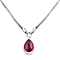 Royal Bali One Time Deal - THE DUALITY OF LIFE Blue Sapphire Pear Drop Necklace (Size - 20) 20.00 Ct, Sterling Silver Wt 22.00 GM