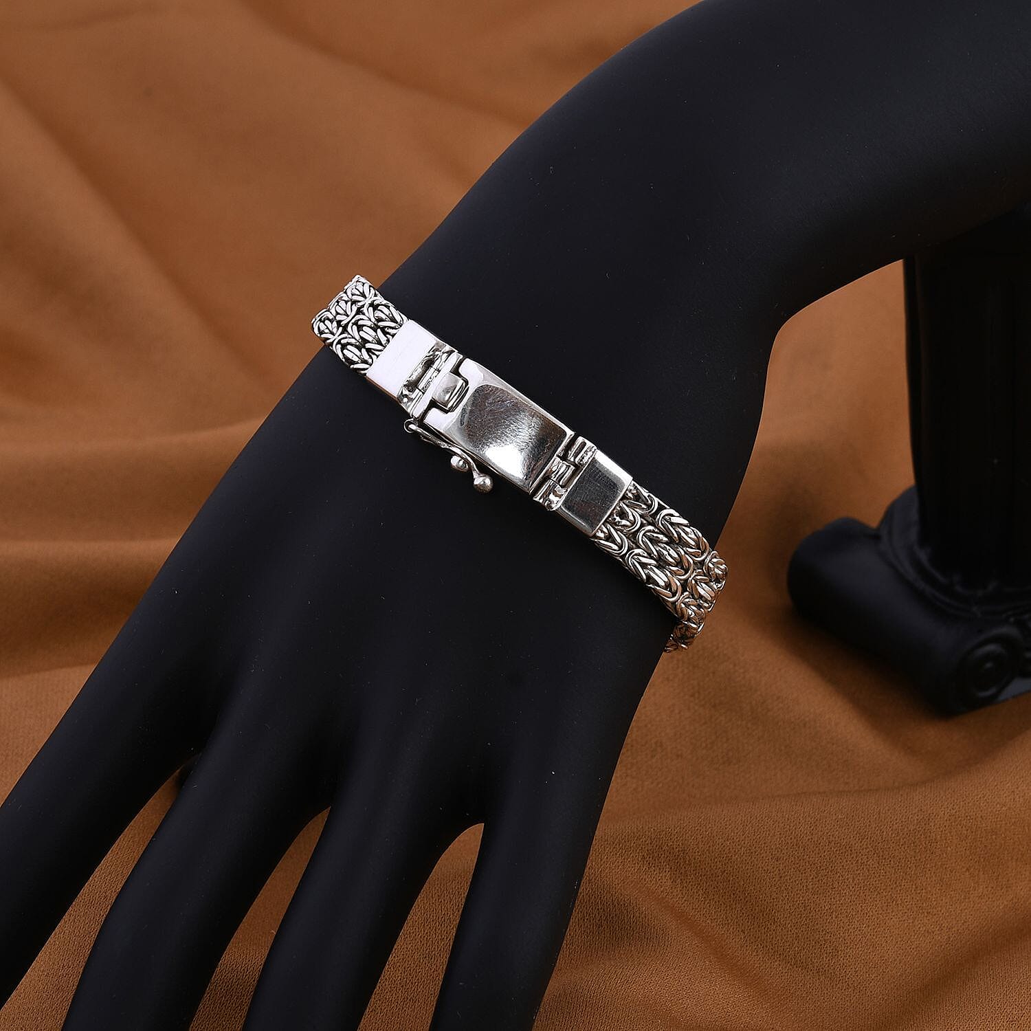 Royal Bali Collection - Sterling Silver Borobudur Bracelet (Size 7.5), Silver Wt. 27.84 Gms.