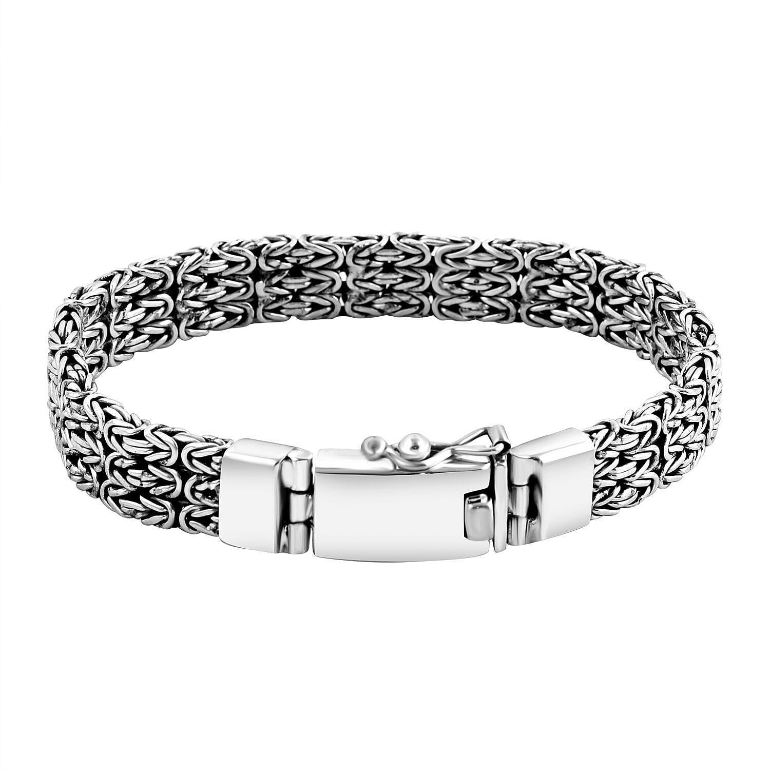 Royal Bali Collection - Sterling Silver Borobudur Bracelet (Size 7.5), Silver Wt. 27.84 Gms.