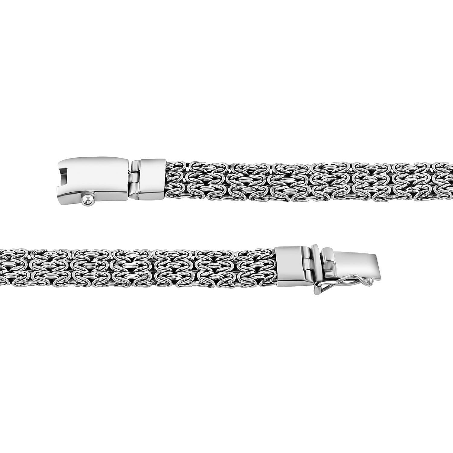 Royal Bali Collection - Sterling Silver Borobudur Bracelet (Size 7.5), Silver Wt. 27.84 Gms.