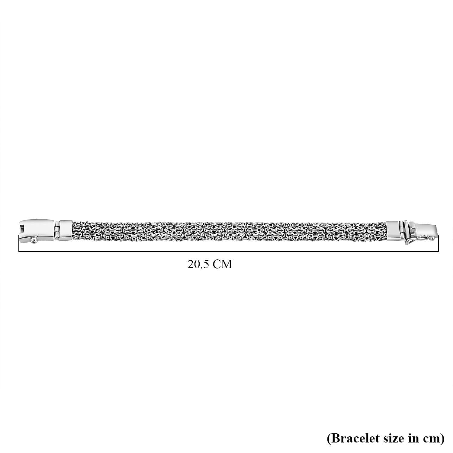 Royal Bali Collection - Sterling Silver Borobudur Bracelet (Size 7.5), Silver Wt. 27.84 Gms.