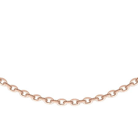 Sterling Silver Rose Gold Plated Adjustable Trace Chain 18 Inch - 20 Inch