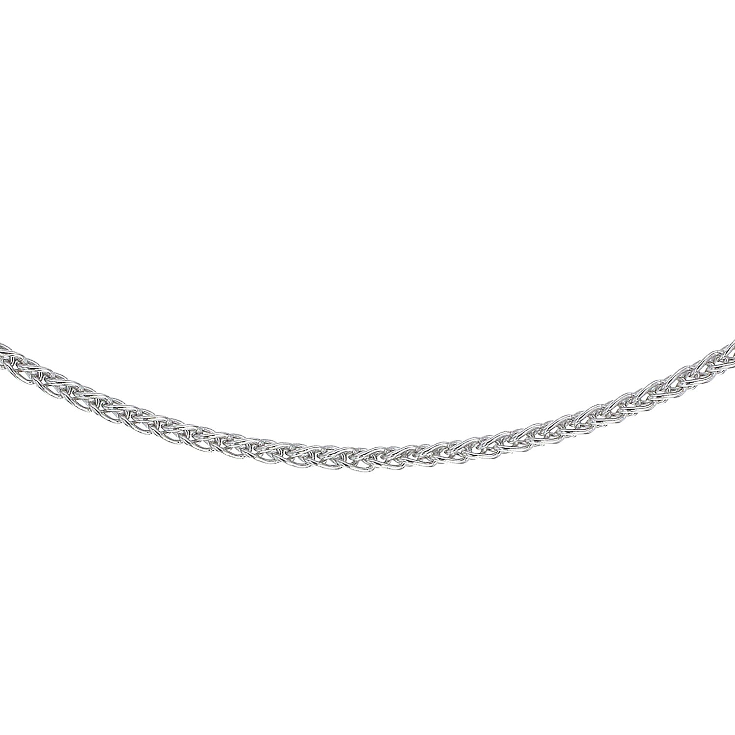 Rhodium Overlay Sterling Silver Chain (Size - 20)