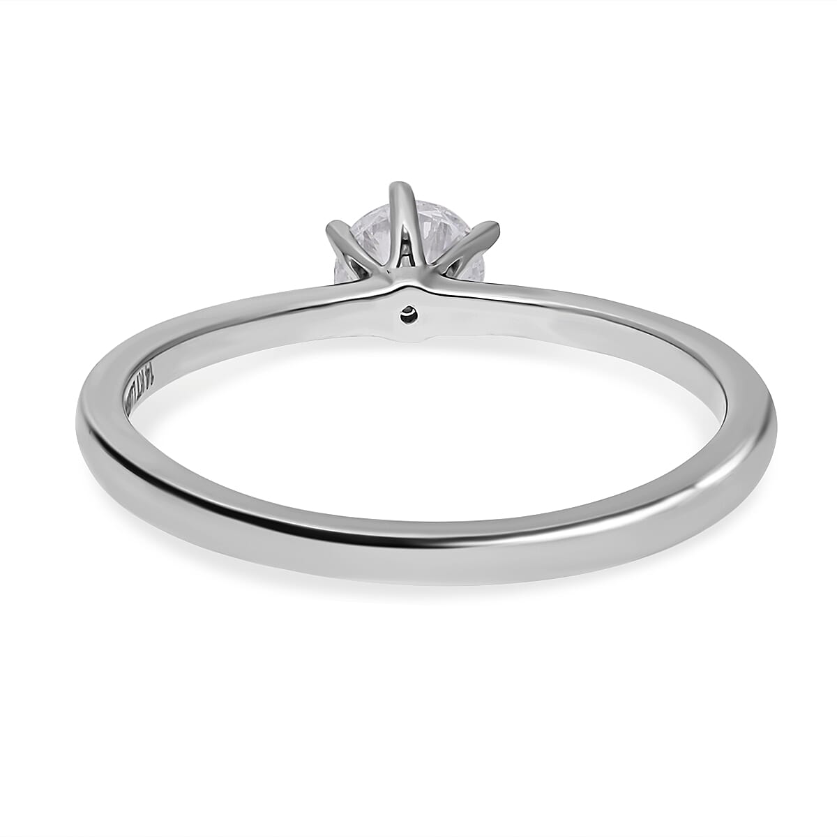 TJC Launch Luxuriant Diamond -14K W Gold IGI Certified Lab Grown Diamond (SI-G-H) Solitaire Ring 0.52 Ct