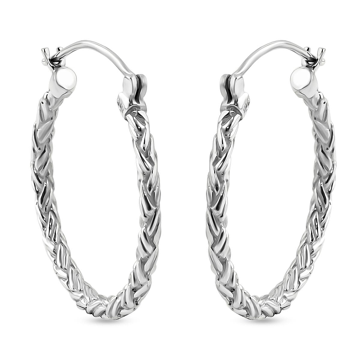 Royal Bali Collection - Sterling Silver Padian Hoop Earrings