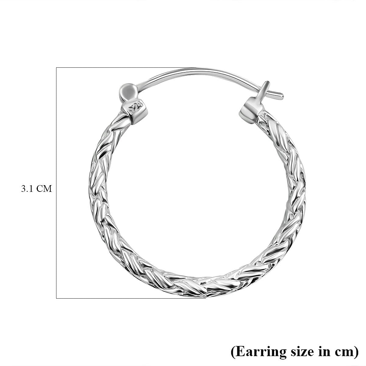 Royal Bali Collection - Sterling Silver Padian Hoop Earrings