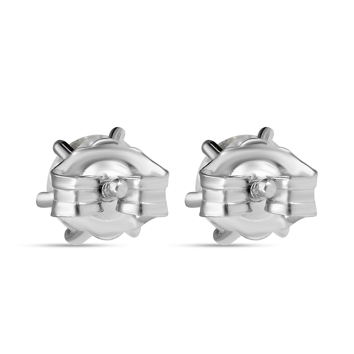 TJC Launch Luxuriant Diamond - 14K White Gold SGL Certified Lab Grown Diamond (SI-G-H) Earring with Push Back 1.03 Ct.