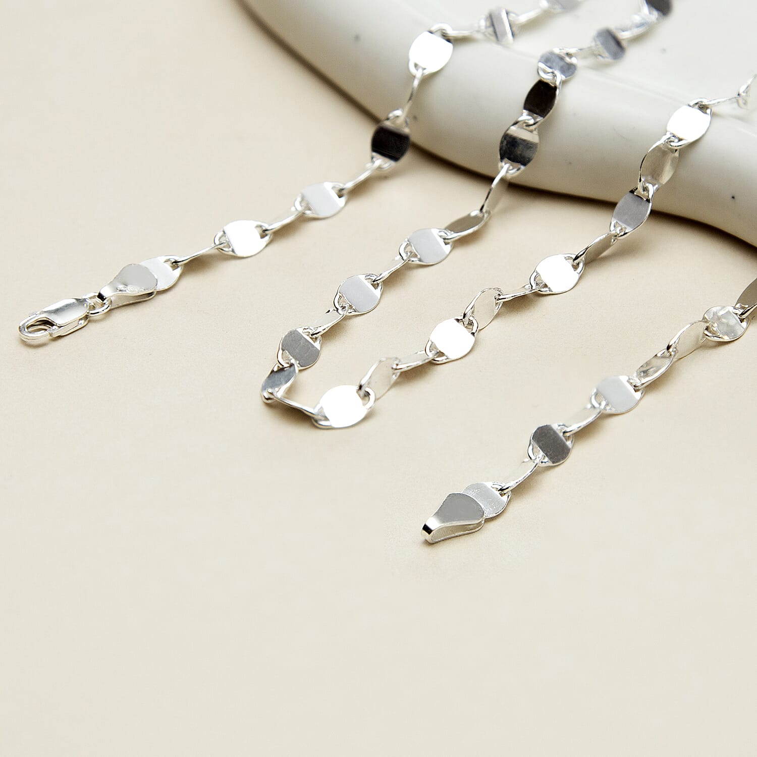 Sterling Silver Chain (Size - 18),  Silver Wt. 8.9 Gms