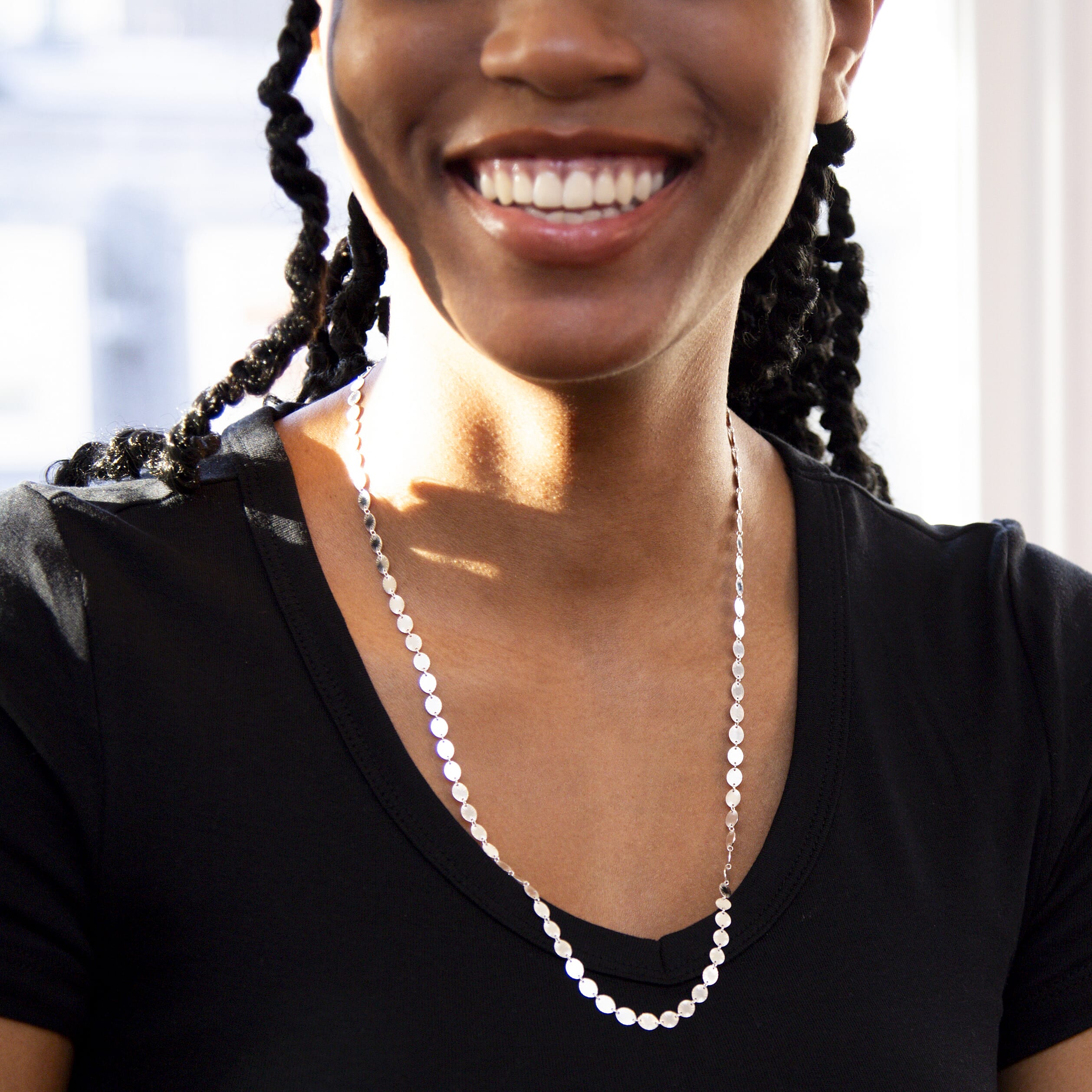 Sterling Silver Chain (Size - 24),  Silver Wt. 8.3 Gms