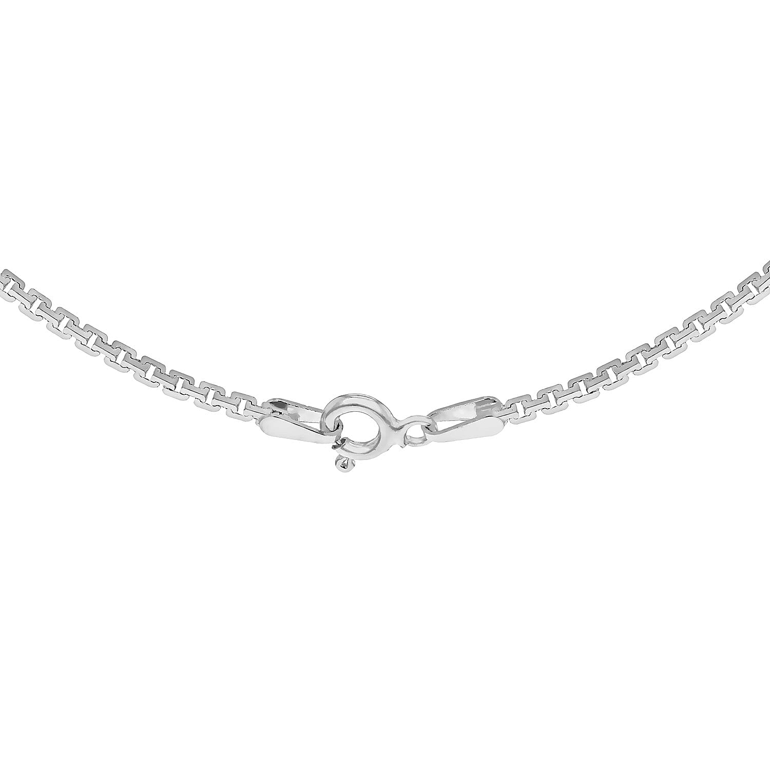 Rhodium Overlay Sterling Silver Chain (Size - 18),  Silver Wt. 5.4 Gms