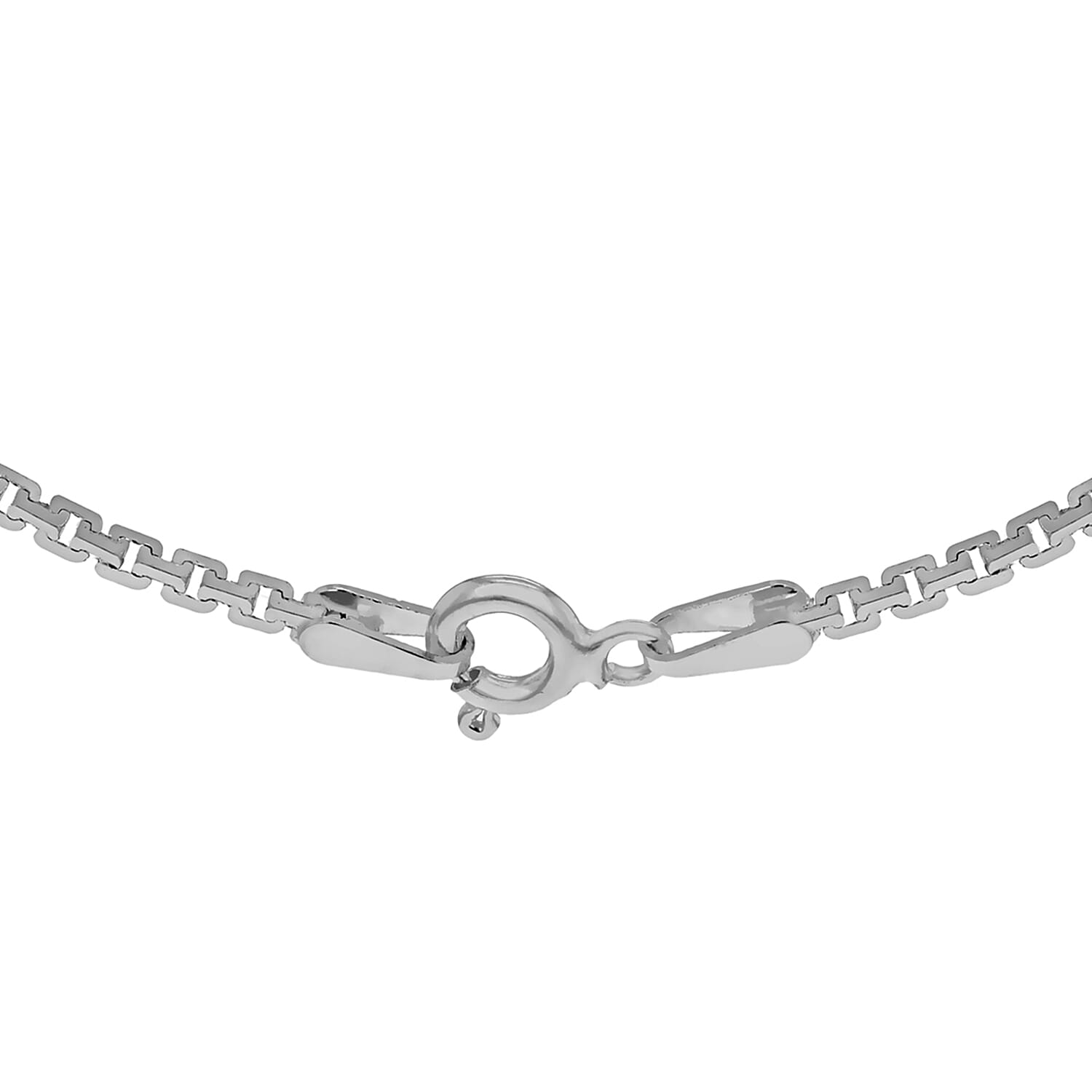 Rhodium Overlay Sterling Silver Chain (Size - 20),  Silver Wt. 6.1 Gms