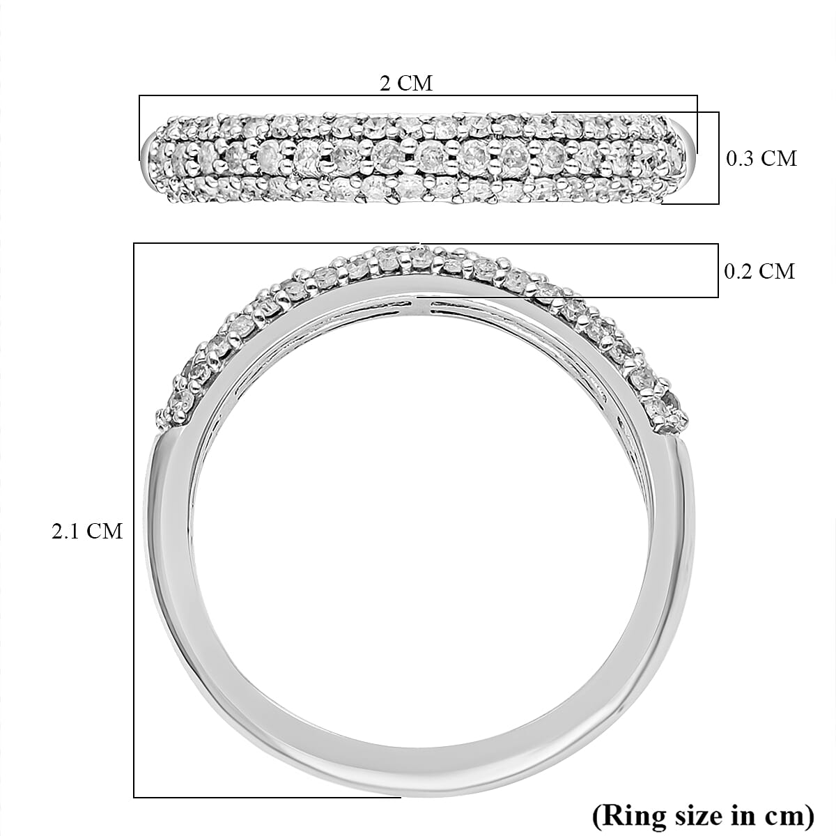 9K White Gold Diamond SGL Certified Ring