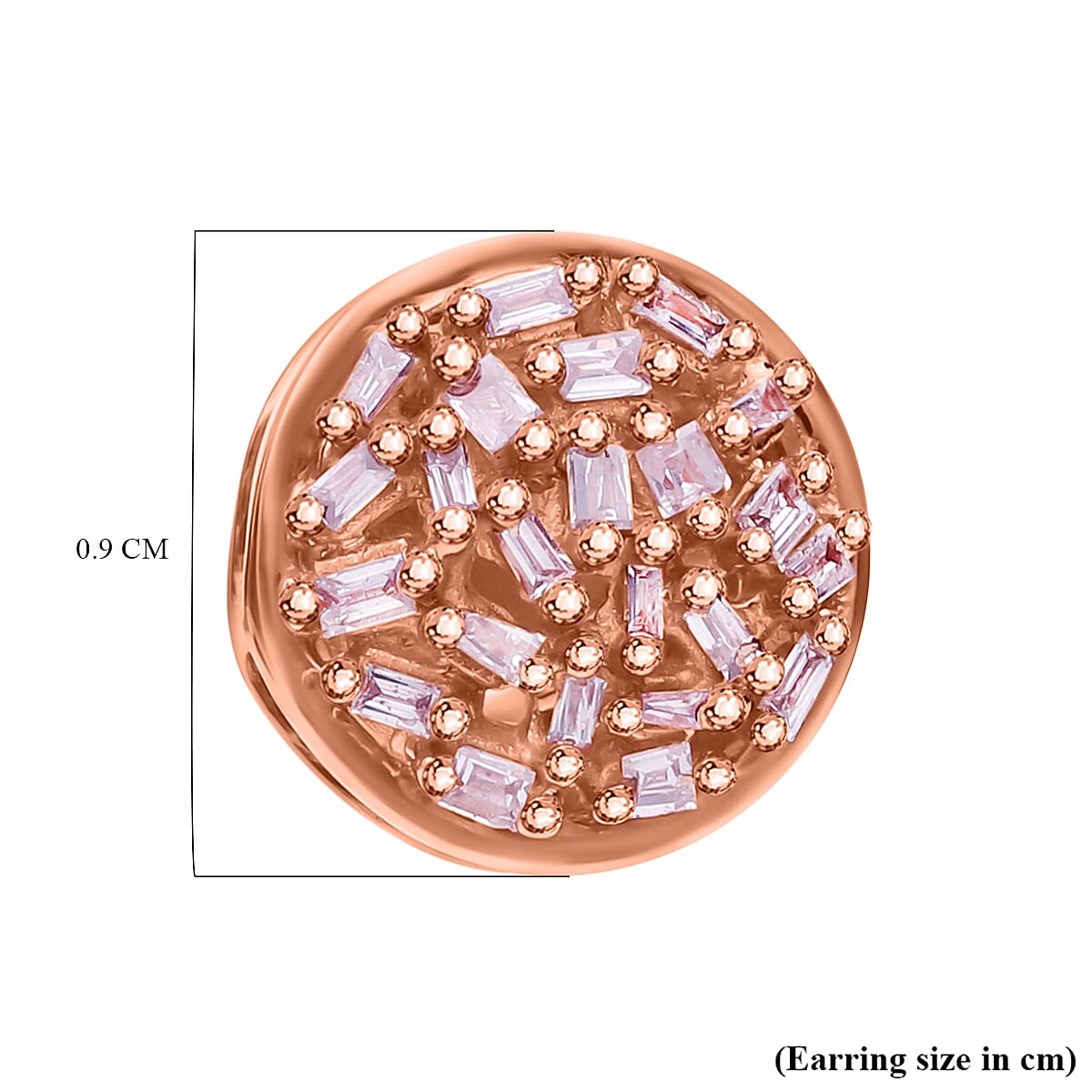 Most affordable Pink Diamond Deal - 9K Rose Gold Natural Pink Diamond SGL Certified Earrings with Push Back