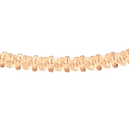 Sterling Silver Rose Gold Plated Tocalle Chain 20 Inch