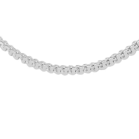 Sterling Silver 1.5mm Serpentine Chain 18 Inch