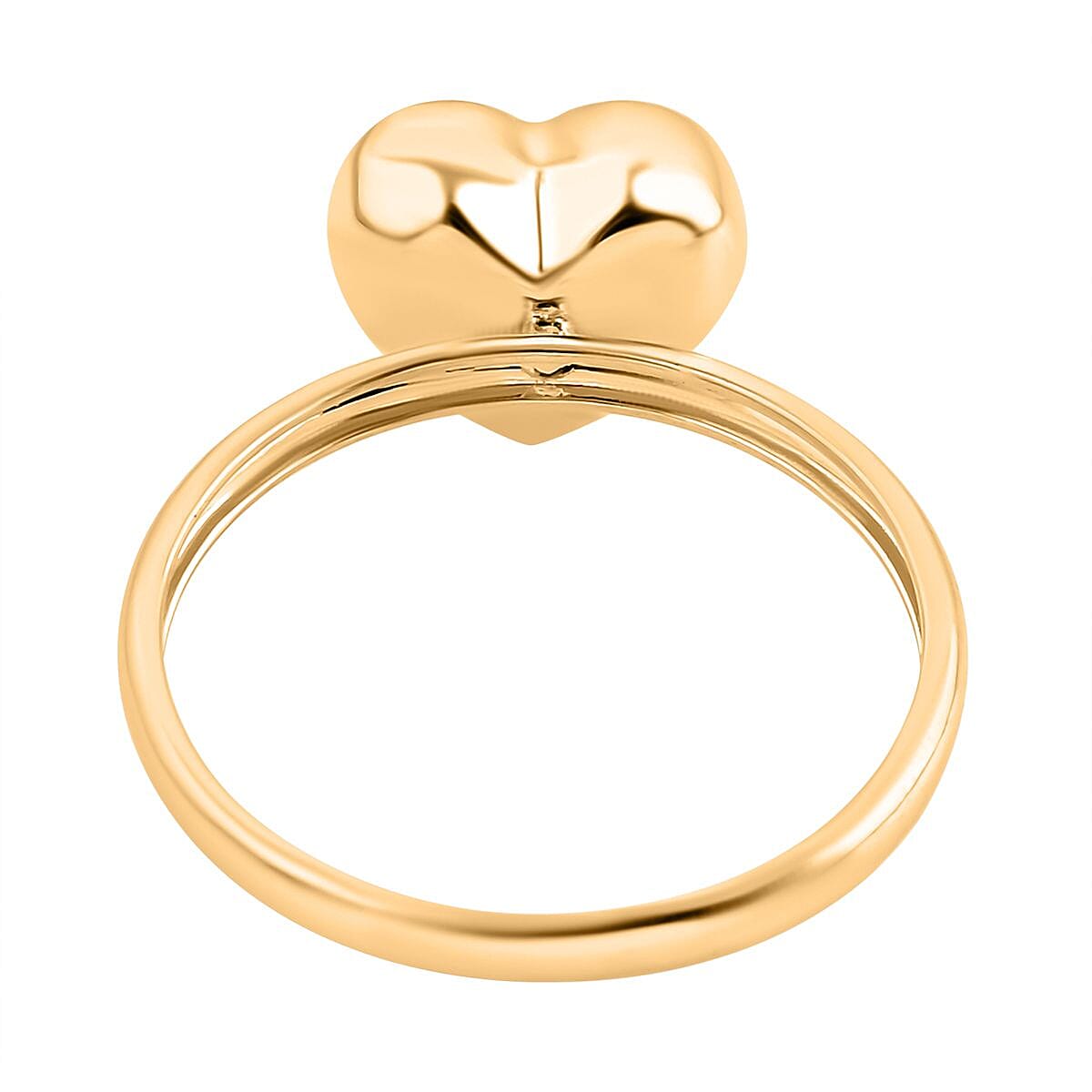 9K Yellow Gold Heart Ring