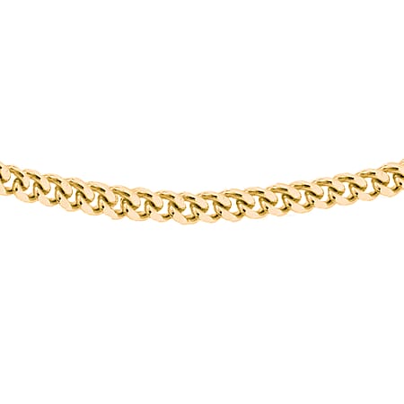 Sterling Silver Micron Yellow Gold Plated 25 Diamond Cut Curb Chain 18 Inch Sterling Silver Micron Yellow Gold Plated 25 Diamond Cut Curb Chain 18 Inch