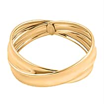 9K Yellow Gold Criss Cross Ring