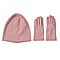 Crystal Pattern Set of 2 Hat and Gloves
