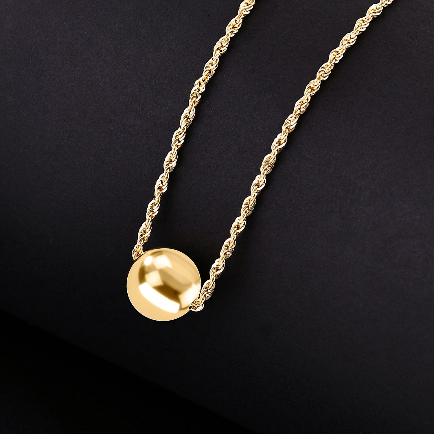 JCK Vegas Closeout - 9K Yellow Gold Bead Rope  Necklace