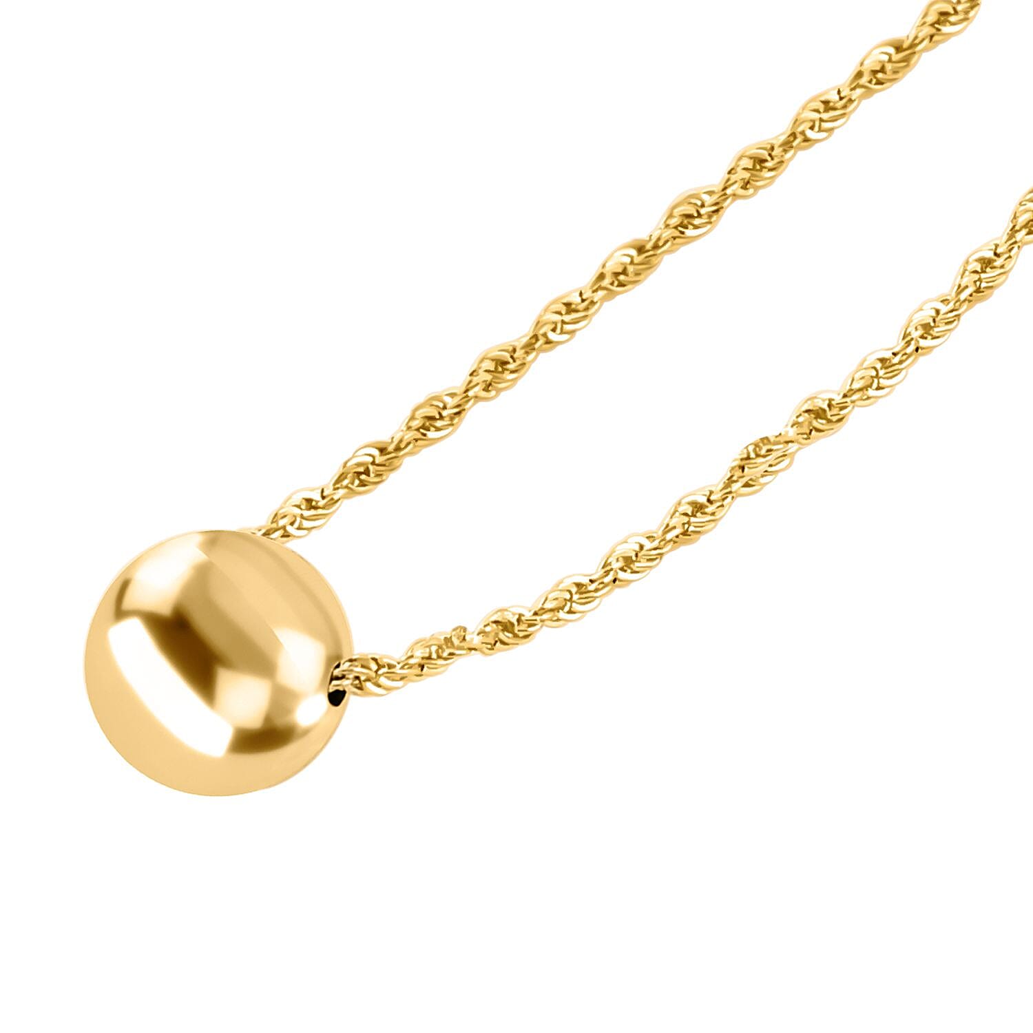 JCK Vegas Closeout - 9K Yellow Gold Bead Rope  Necklace