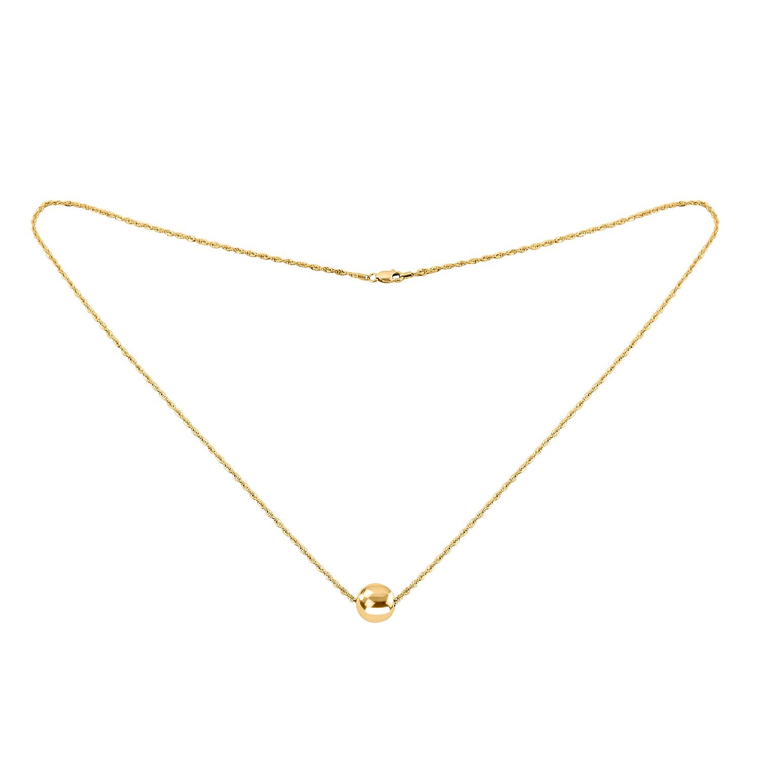 JCK Vegas Closeout - 9K Yellow Gold Bead Rope  Necklace