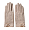 70% Cashmere Touch Screen Gloves with Decorative Bowknot - Grey