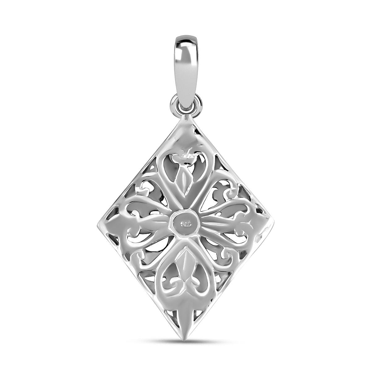 Royal Bali Collection- Sterling Silver Filigree Pendant