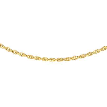 Sterling Silver Yellow Gold Plated Prince of Wales Chain 18 Inch