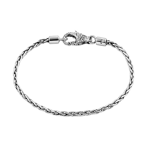 Royal Bali Collection- Sterling Silver Padian Bracelet (Size - 7.5 ...