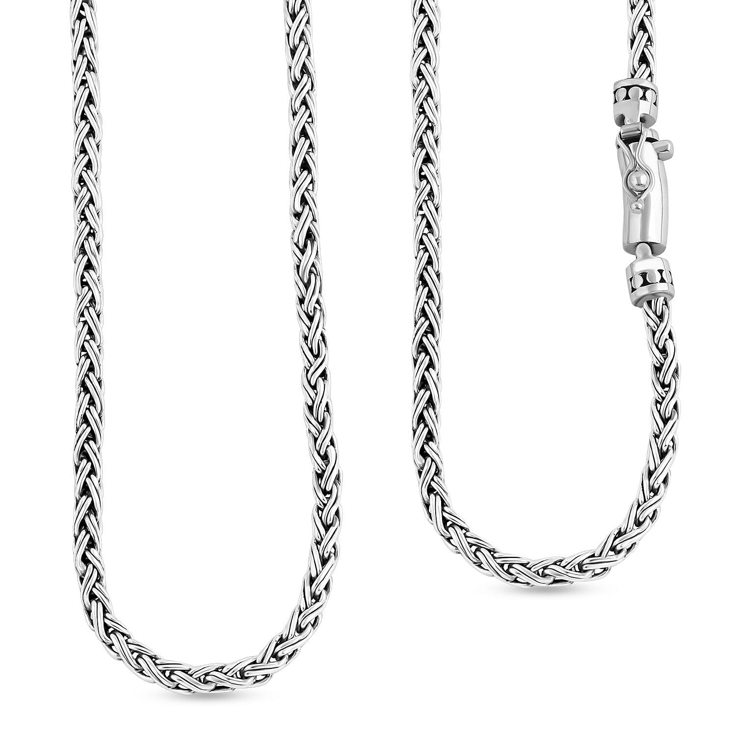 Royal Bali Collection - Sterling Silver Padian Necklace (Size - 20)