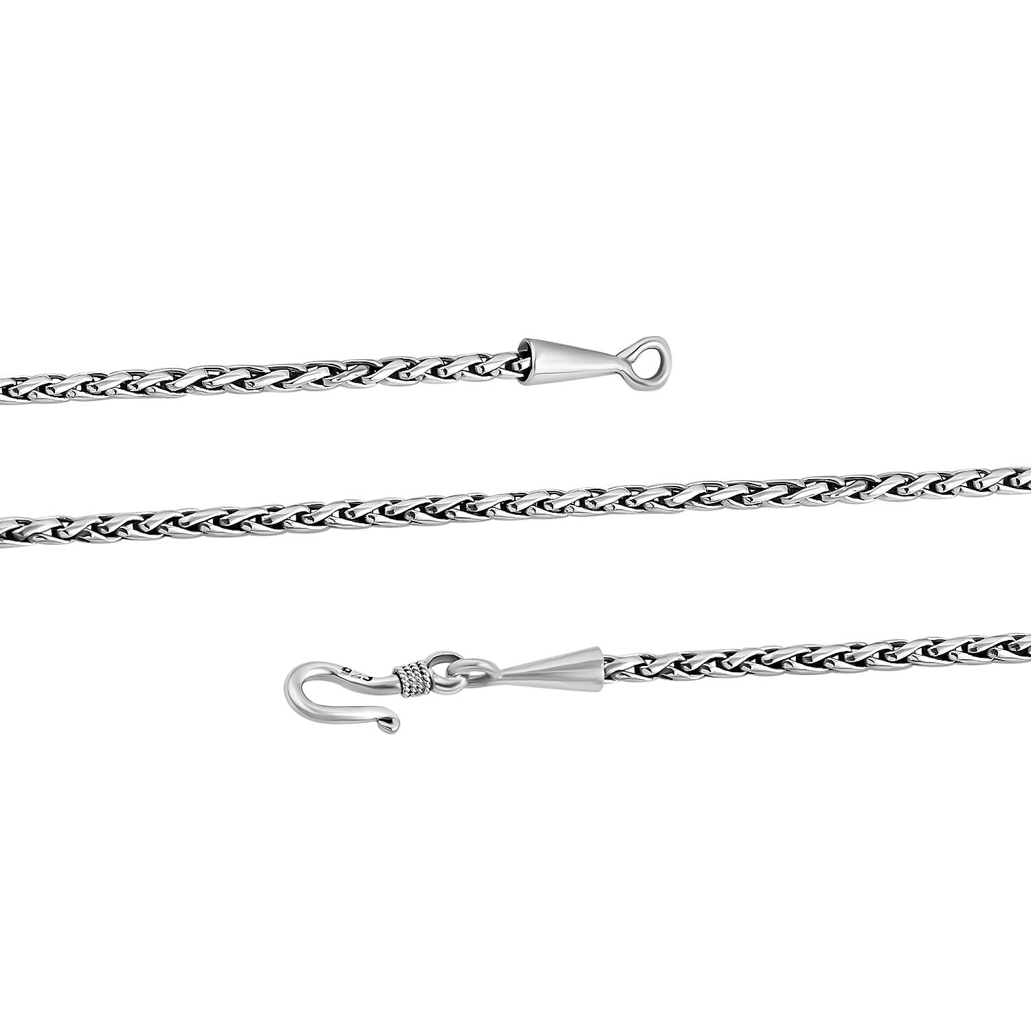 Royal Bali Collection - Sterling Silver Padian Necklace (Size - 20)