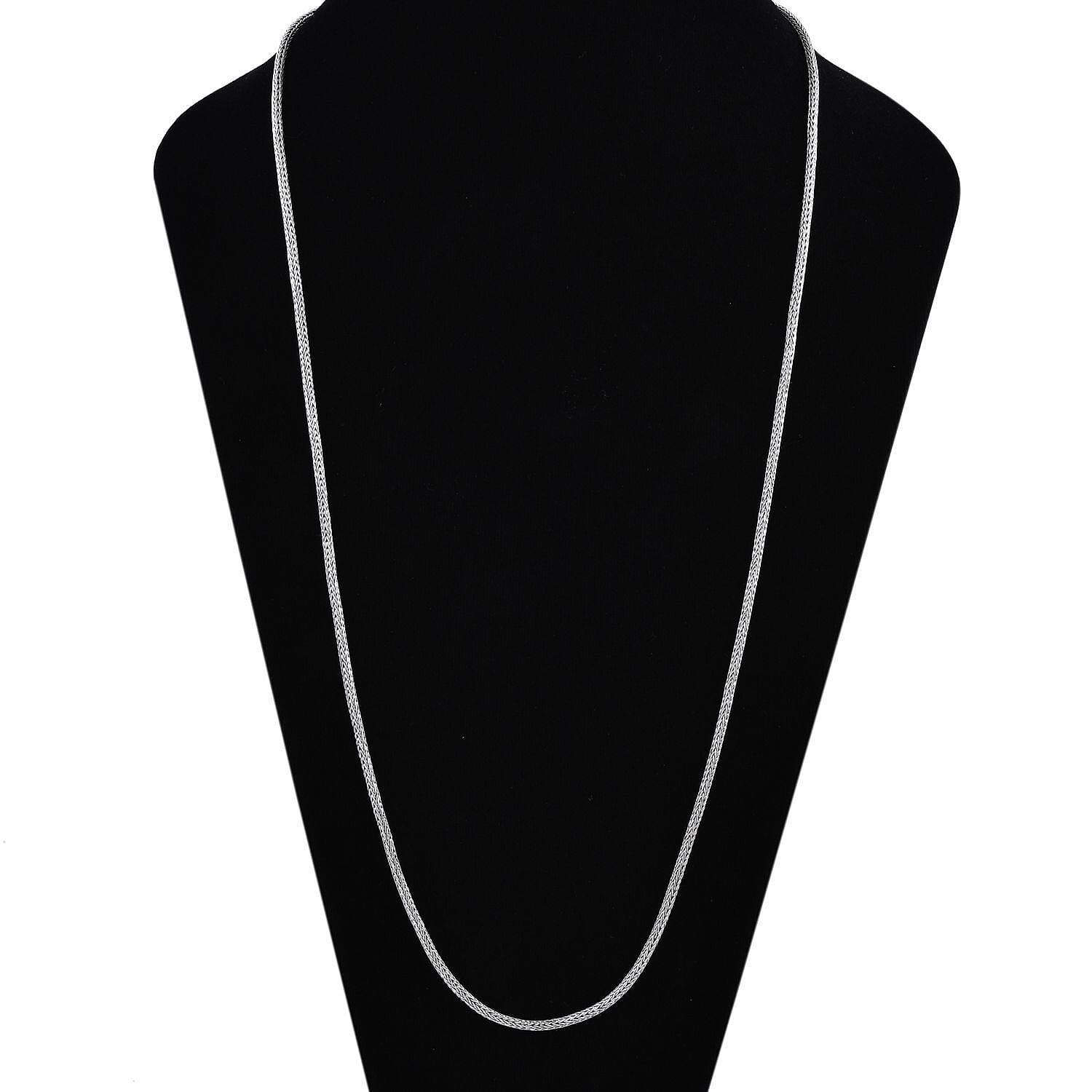 Royal Bali Collection - Sterling Silver Tulang Naga Necklace (Size - 30), Silver Wt. 23.50 Gms