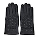 5-Finger Touch Screen Gloves with Brick & Arctic Velvet Lining - Black