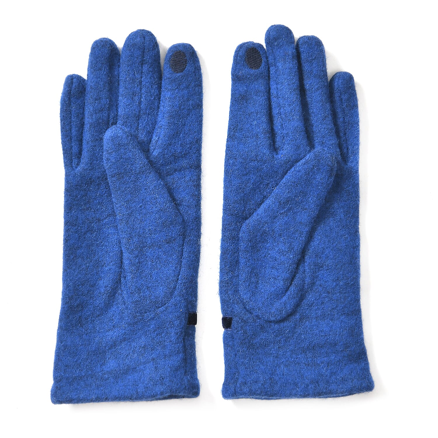 Cashmere Wool Gloves - Blue & Black