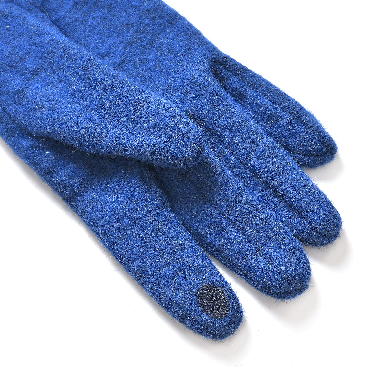 Cashmere Wool Gloves - Blue & Black