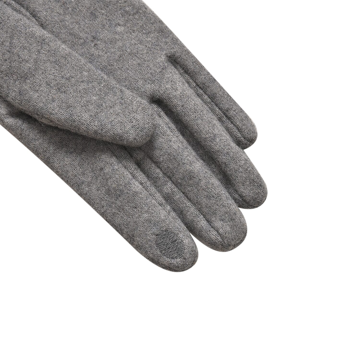 Cashmere Wool Gloves - Grey