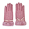 Cashmere Gloves With Faux Fur With Touch Screen Function