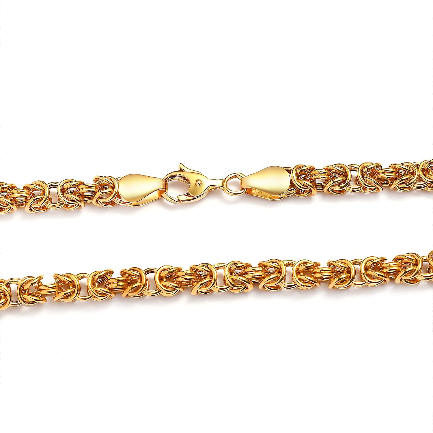 One Time Deal- 22K ( 91.6% Pure Gold) Yellow Gold Byzantine Necklace (Size - 20), Gold Wt. 13.40 Gms